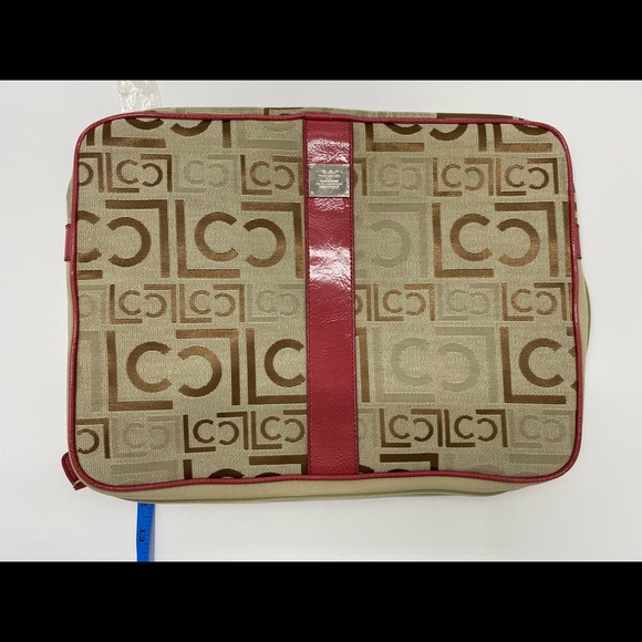 Liz Claiborne Laptop Brown-Pink Suede Leather Sleeve 16” Width x 12” Height - Picture 6 of 6